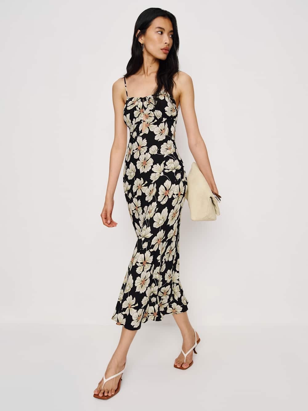 NEW Reformation Zia Dress Oriole Size XL